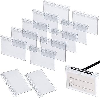 Label holders for racks or bins